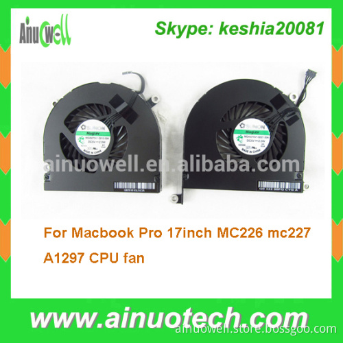 Laptop cpu cooling fan for Macbook Pro 17inch A1297 MC226 mc227 laptop internal fan mainboard cooler